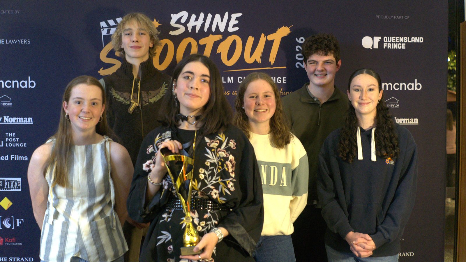 The winning Best School Film team